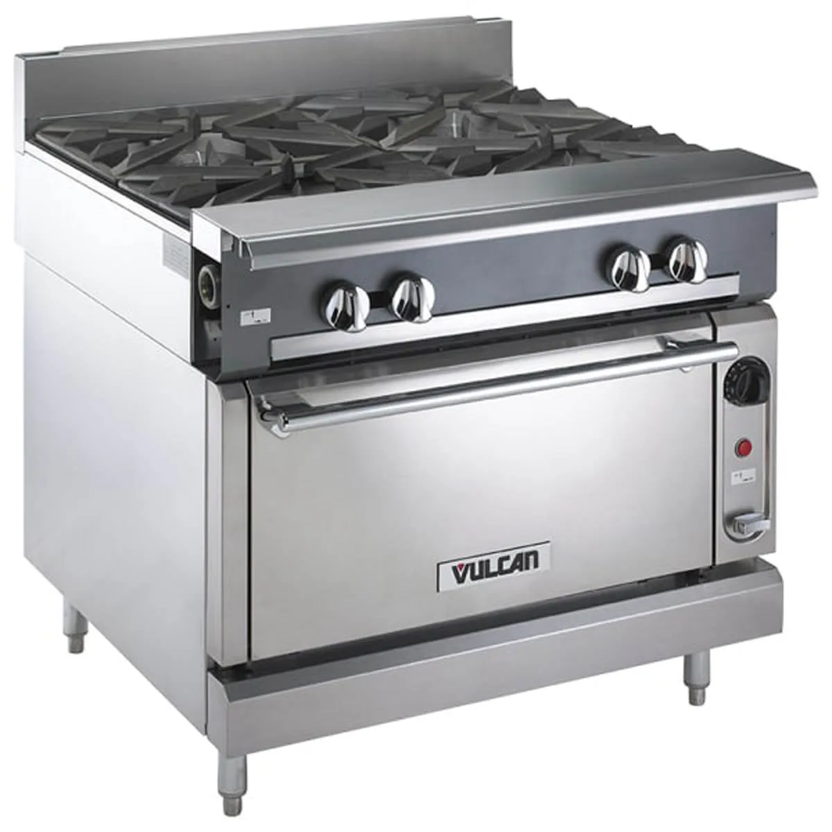 Vulcan V4B36S 36" Gas Heavy Duty Range w/ (4) Open Burners, (1) Standard Oven, 190.000 BTU