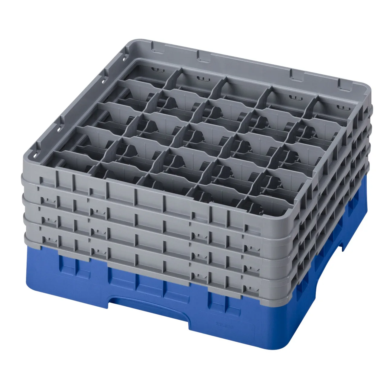 Cambro 25S800168 Camrack Glass Rack, Full Size, Blue, 19-3/4 x 19-3/4 x 10-1/2, 25 Compartments