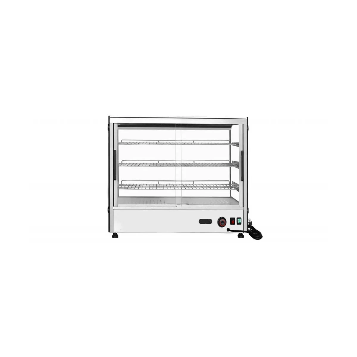 Atosa USA CHDS-53 27“ Countertop Heated Display Case, 3 Shelves