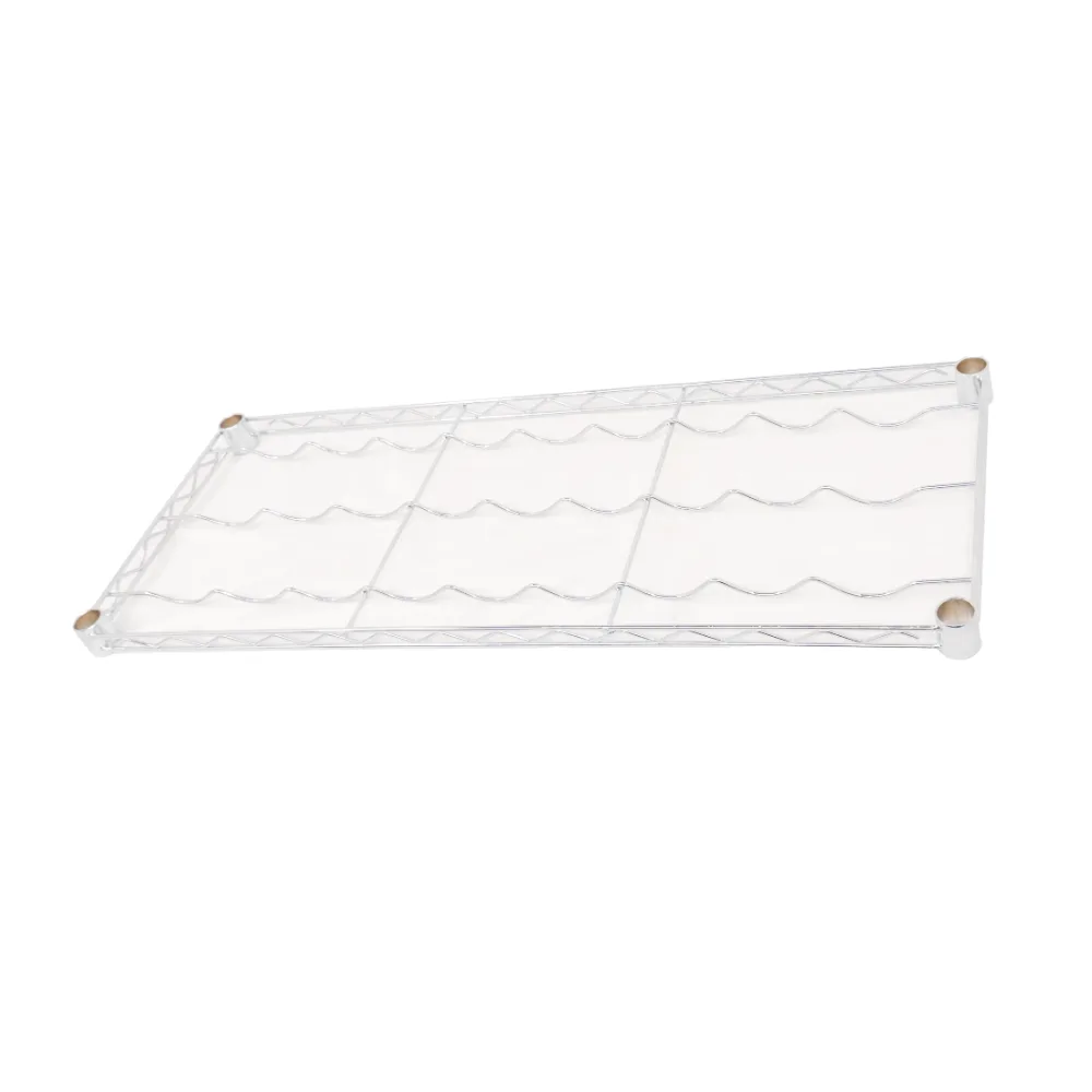 Omcan USA 48394 Wine Shelf, Wire, 48"W x 14"D, 13 Bottles per Shelf, Chrome Finish, NSF Certified