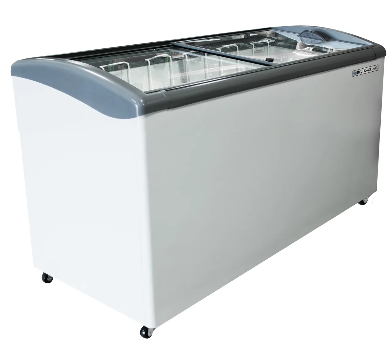 Beverage Air NC60HC-1-W 60" Curved Lid Ice Cream Display Freezer, 15.84 cu. ft.