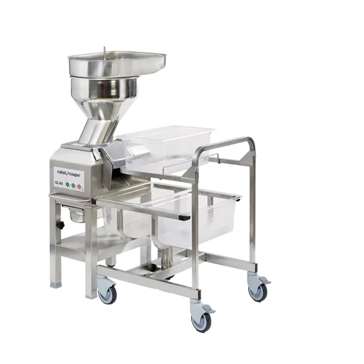 Robot Coupe CL60B Three-Phase, 3 hp Bulk Food Processor, 425 and 850 RPM, 2-Disc Stainless Steel, 3970 lbs/hr