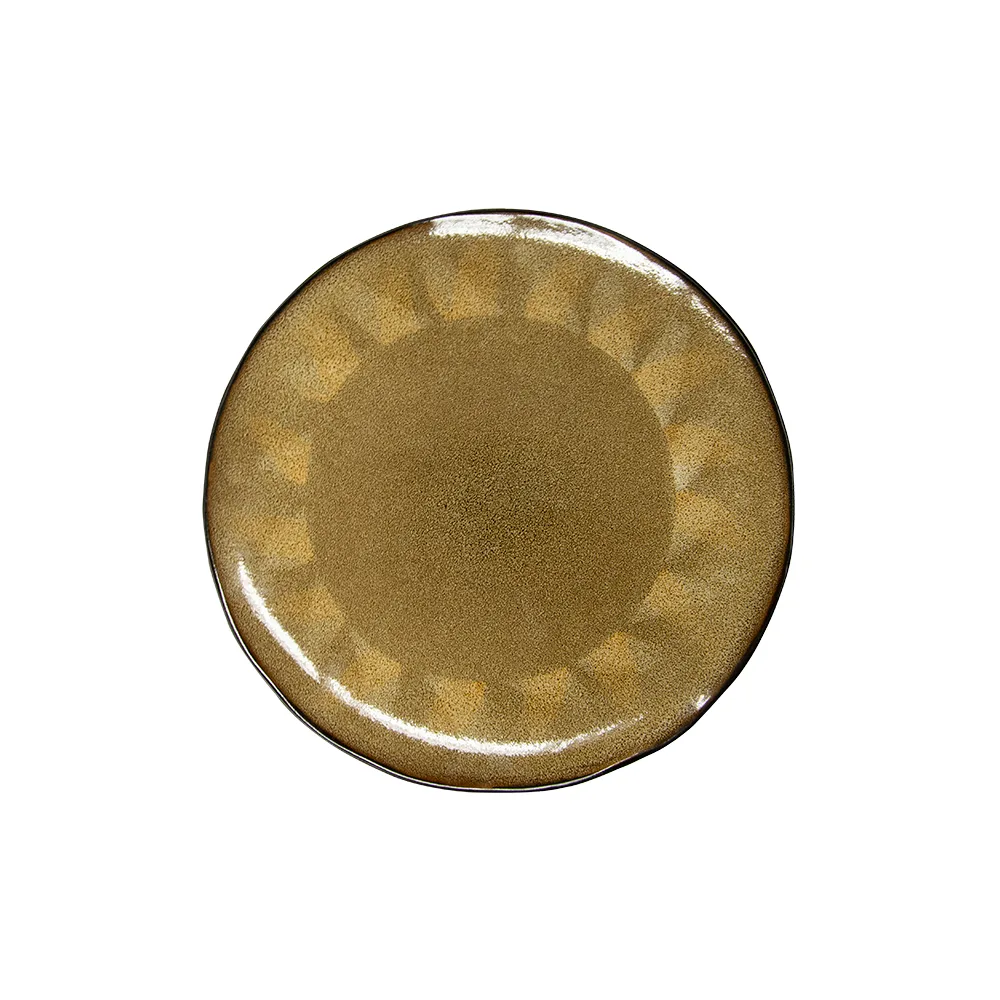 CAC China 112003-16 - Yaxha Round China Plate, 10.5" Diameter, Fine China Material - Dozen