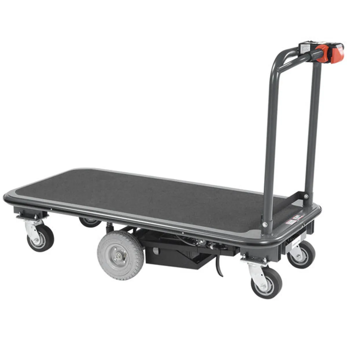 Lakeside 8180 Ergo-One Plus Power Electric Platform Truck, 1500 lbs, 27x48, Steel Frame
