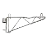 Omcan USA 48734 Post Mount Shelving Bracket – 18" Chrome Plated, Adjustable, 18" Deep, No Post