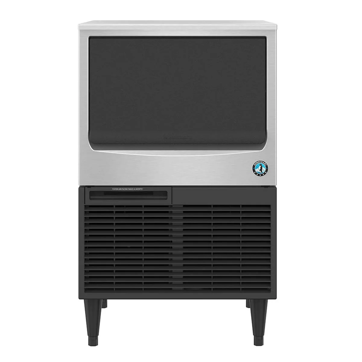 Hoshizaki KM-161BWJ 24" Water Cooled Crescent 153 lb Undercounter Ice Machine with 78 lb Bin, ADA