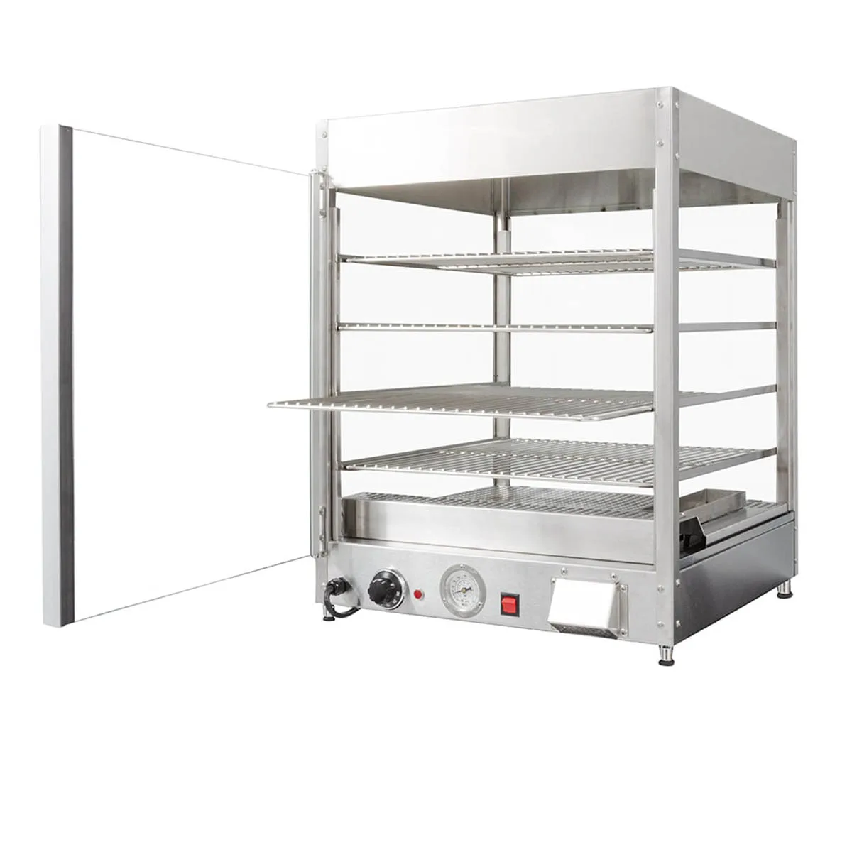 Doyon DRP4S 22" Full Service Countertop Food Warmer/Display Case, 4 Shelves