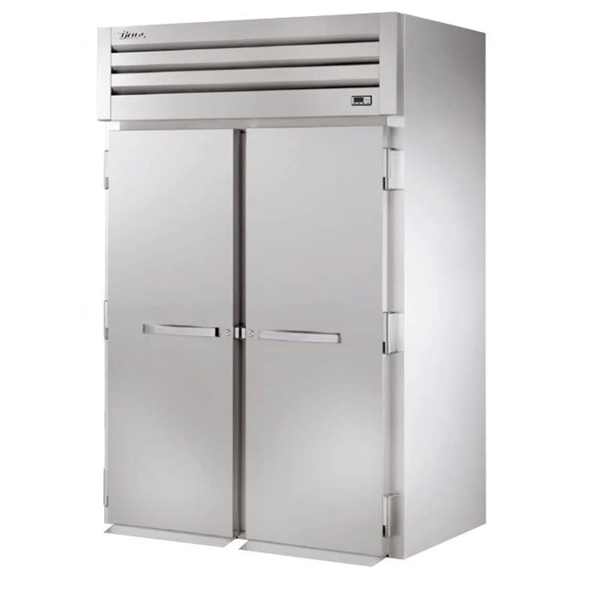 True STA2RRI89-2S-HC 68" 2-Section Roll-In Refrigerator w/ 2 Solid Door, Stainless Steel Exterior-Aluminum Interior, 89"H