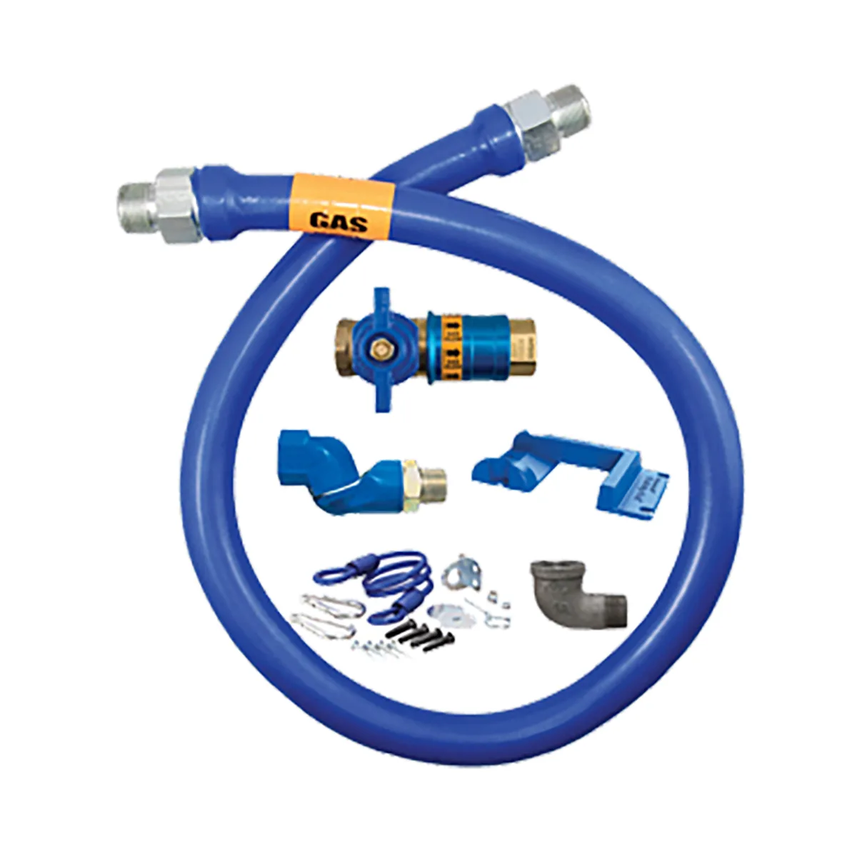 Dormont 1675KITCFS36PS Deluxe Safety Quik 36" Gas Connector Kit w/ Swivel MAX, Elbow, Safety Set 