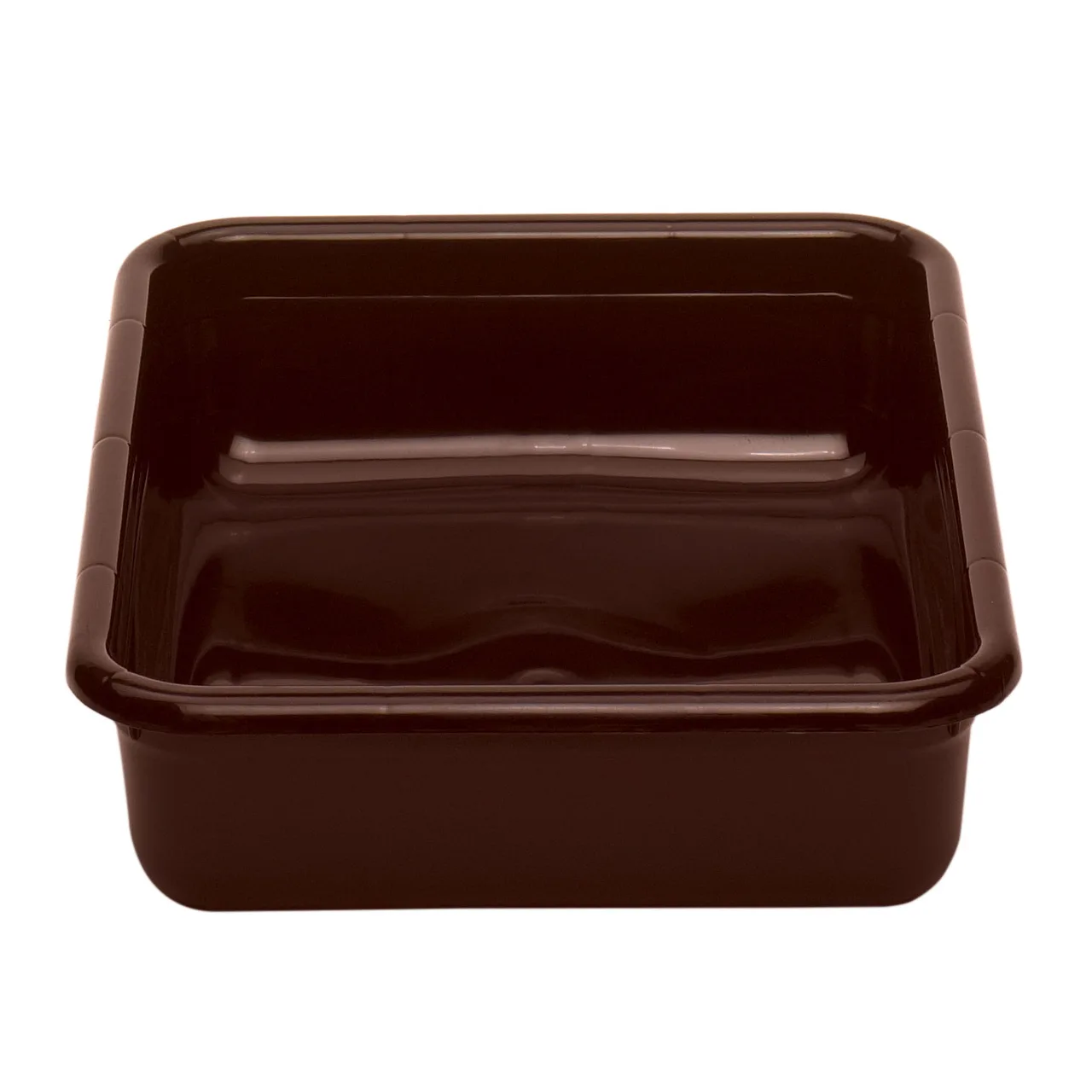 Cambro 1722CBP131 Cambox® Bus Box, 16-7/8"L x 21-7/8"W x 4-3/4"H, Hi-Gloss Plastic, Dark Brown, 1-Compartment