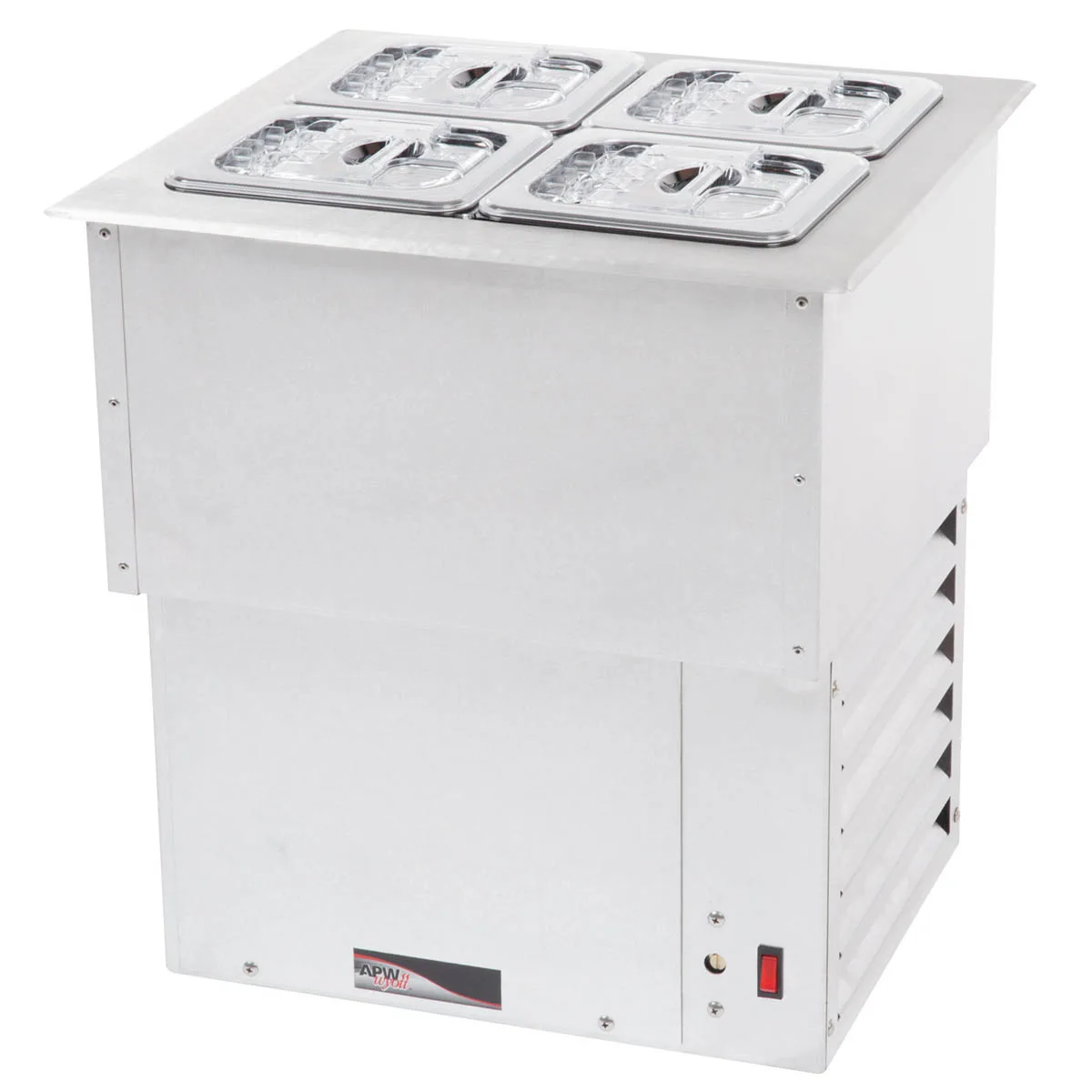APW Wyott RTR-4DI Drop-In Refrigerated Cold Well, 4 x 1/6 size pans