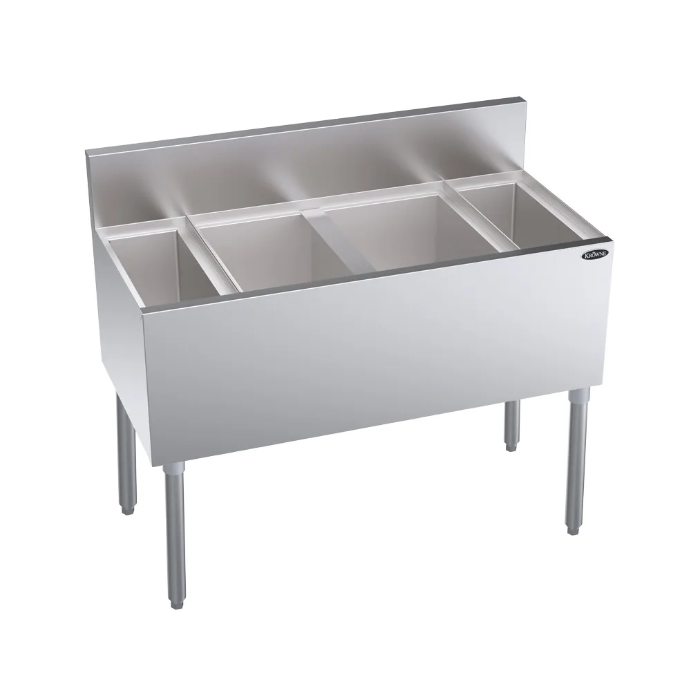 Krowne KR19-MS40C Bottle Well Bin Underbar Ice Bin/Cocktail Station w/ 92 Ice Capacity