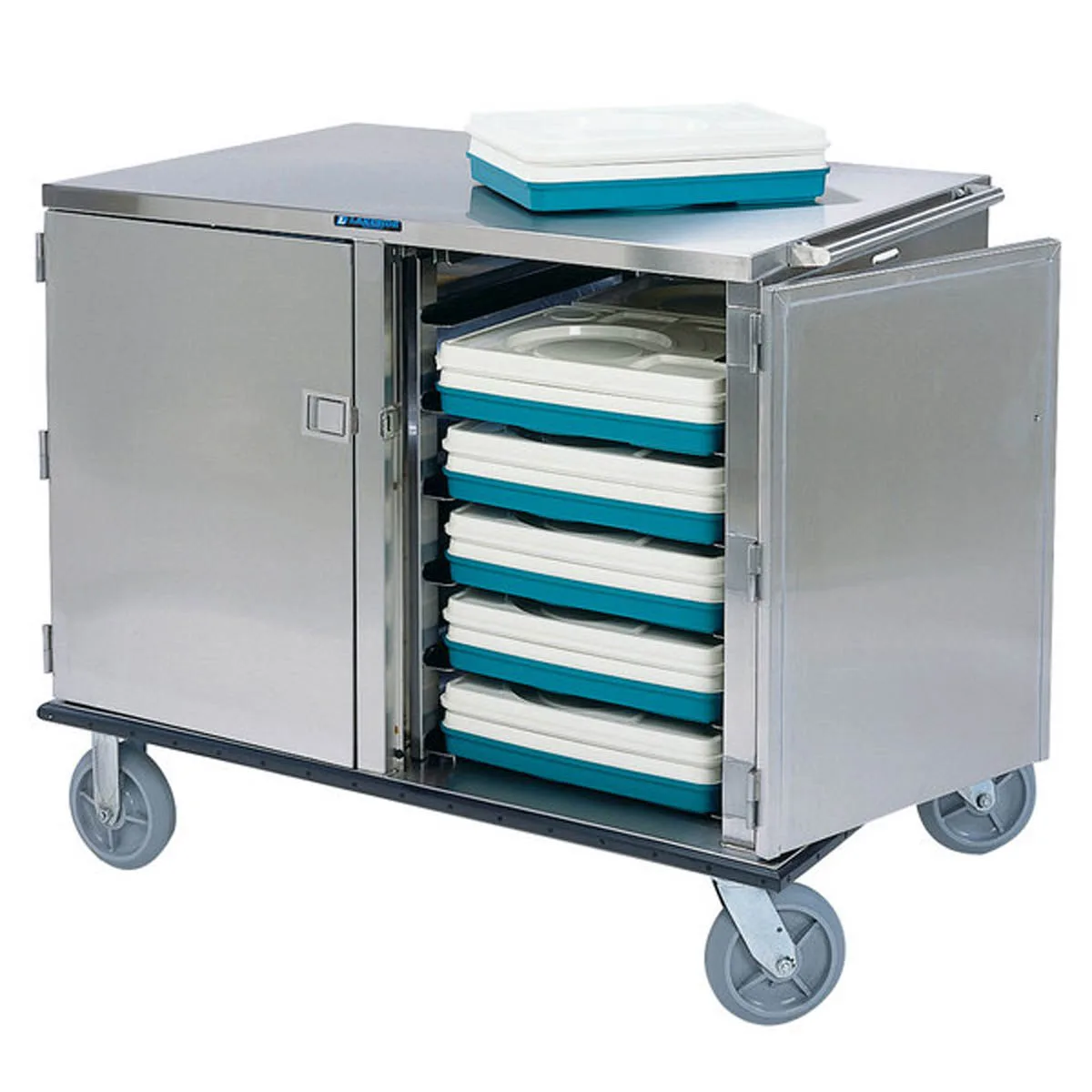 Lakeside 835 Premier Series Enclosed Low Profile Meal Delivery Cart - 24 Tray Capacity