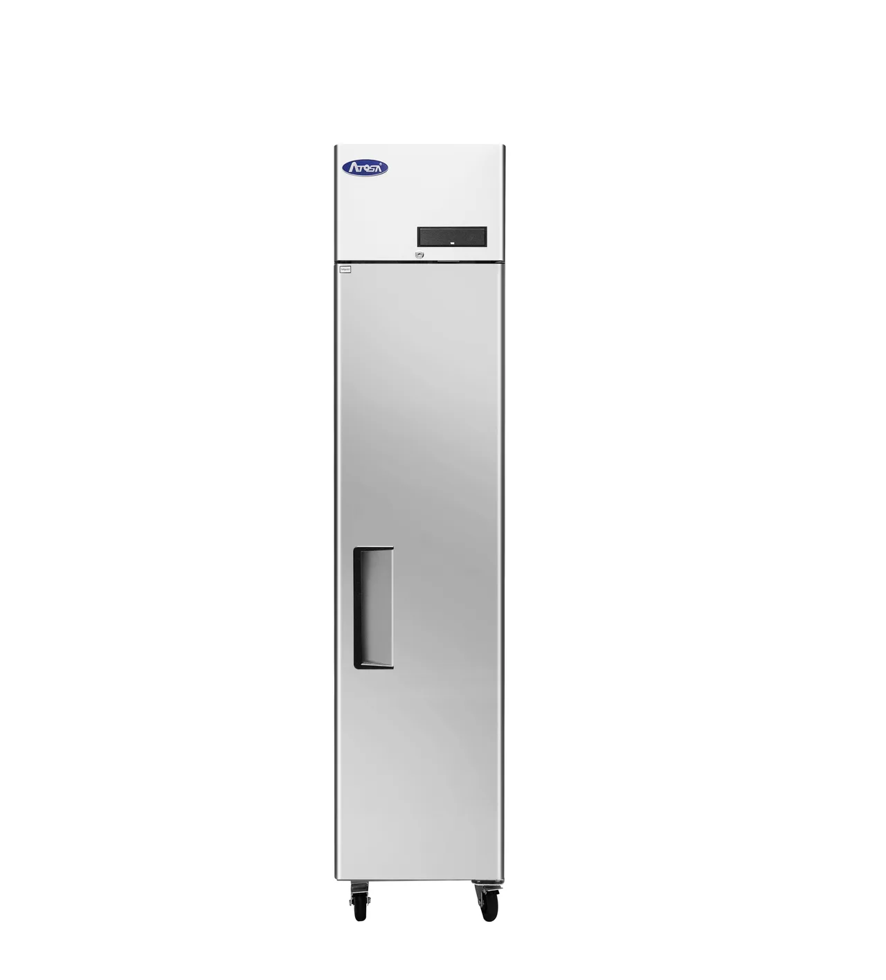 Atosa USA MBF15RSGRL 17-7/10" 1-Solid Door Reach-In Refrigerator, 13 cu. ft., Top Mounted