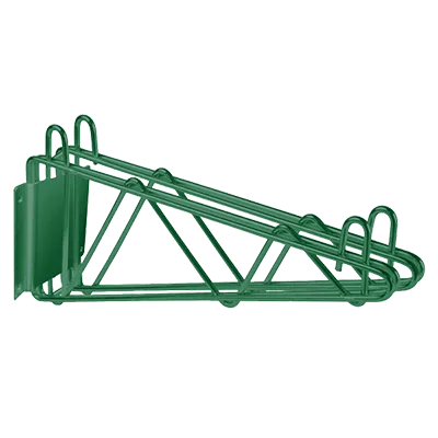 Thunder Group WBEP224 Double Wall Bracket, 24"D, Epoxy Coated, Green, NSF