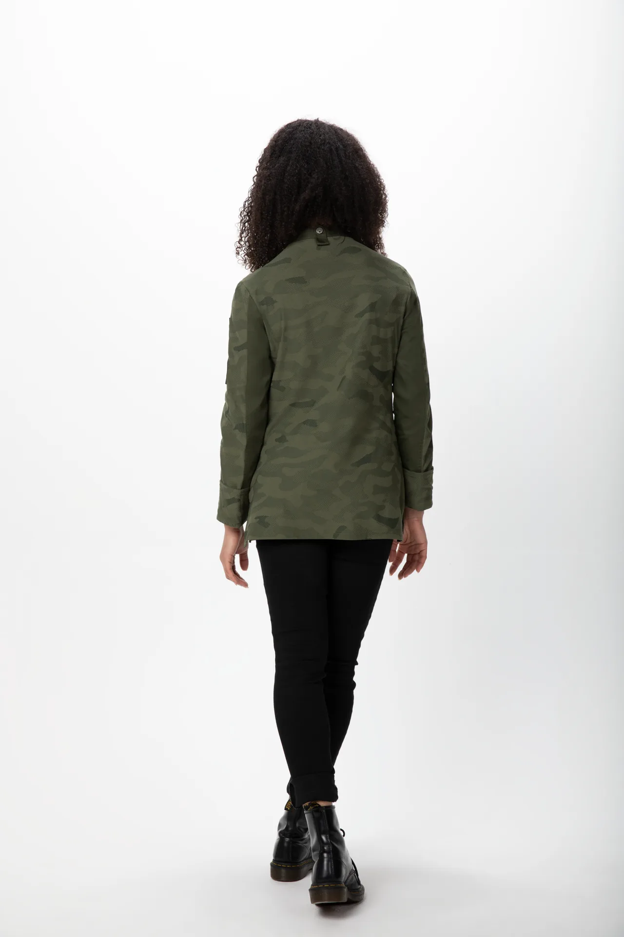 Chef Works CBN01W-OLI-XL Mojave Chef Coat, XL Olive, Polyester/Cotton Body, Thermo Pocket, Pockets