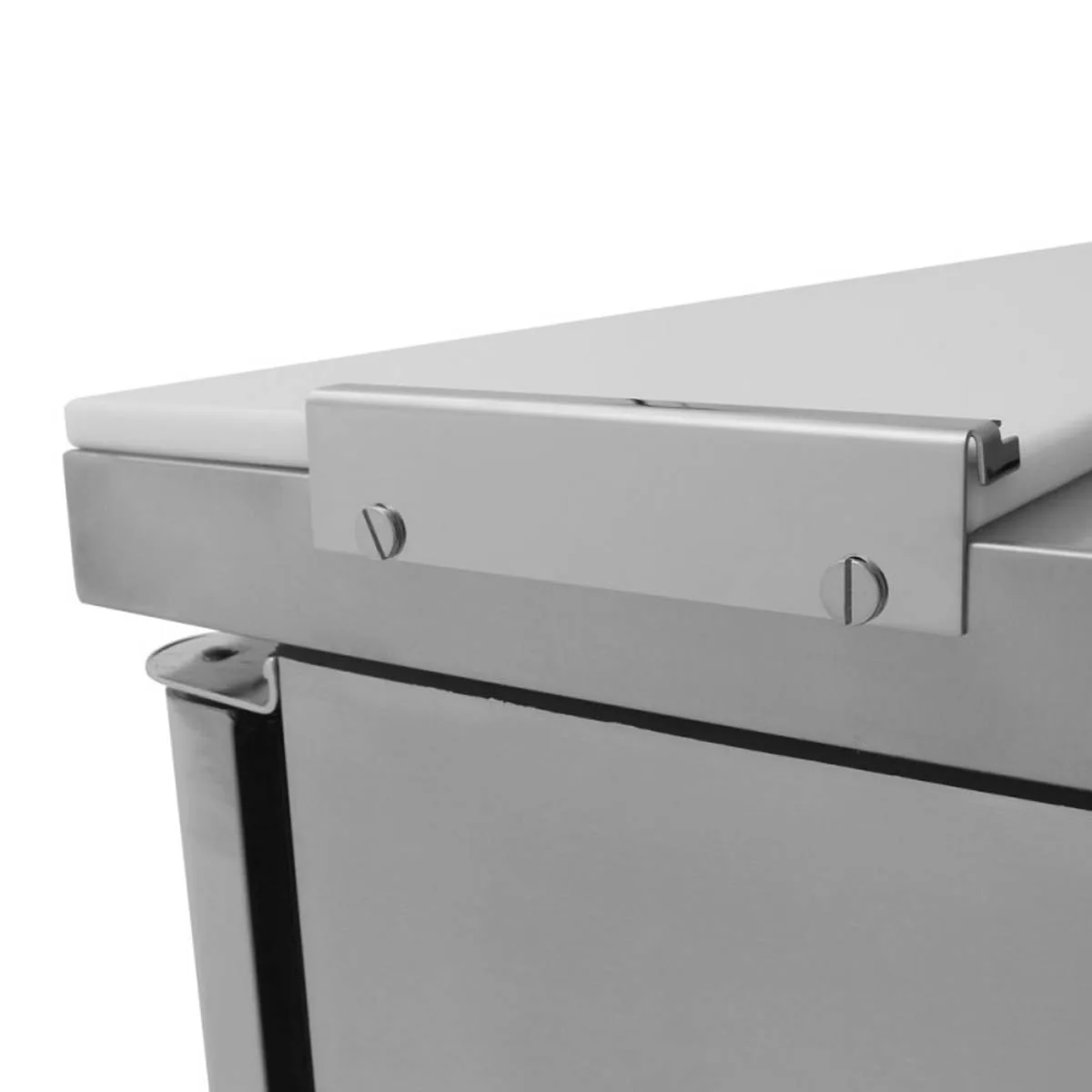 Turbo Air MST-48-N 48" Two Section Sandwich / Salad Prep Table w/ 2 Doors, 12 Pans