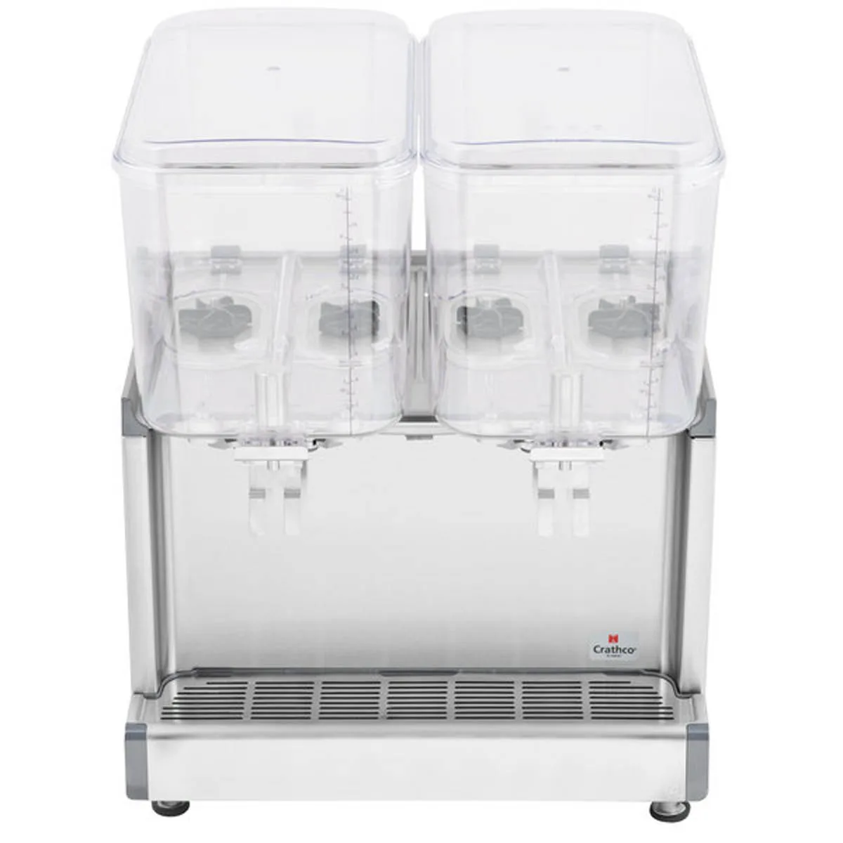 Crathco CS-2D-16-290 (BPA FREE) Beverage Dispenser with 2 Bowl, Agitator - 4.75 Gal (each) - 1/10 Hp