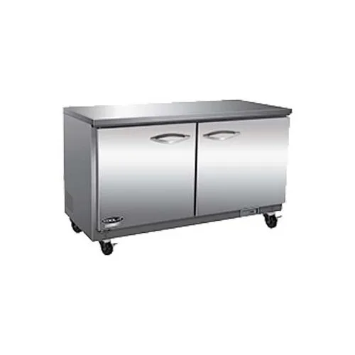 IKON IUC48F 48" 2-Door Undercounter Freezer, Stainless Steel Top, 12 cu. ft. Self-Contained