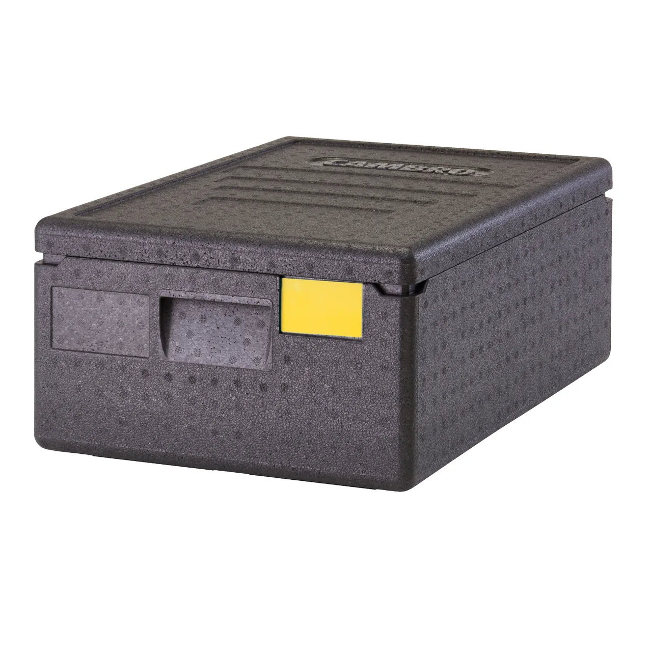 Cambro EPP140SW110 Cam GoBox Insulated Food Pan Carrier, 28.5 Qt., Top Load, Black, Polypropylene, 100% Recyclable