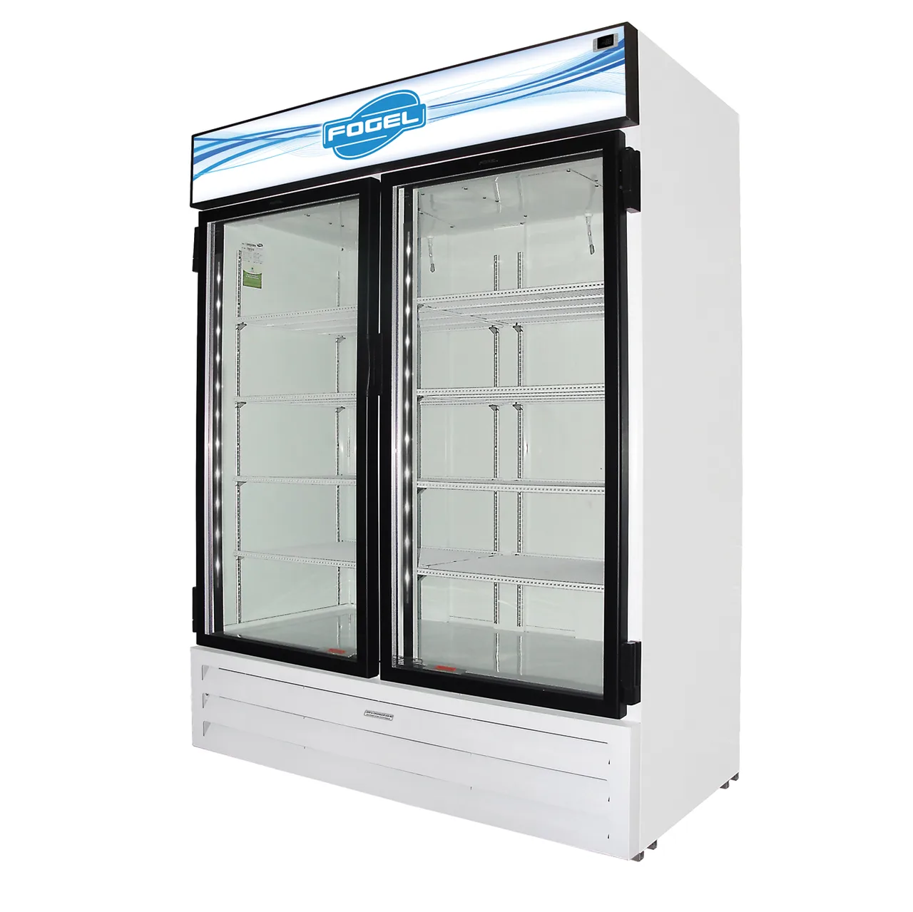 Howard-McCray CR-49-HC-US 60" Two Glass Door Merchandiser Refrigerator in White, 49 cu. ft.