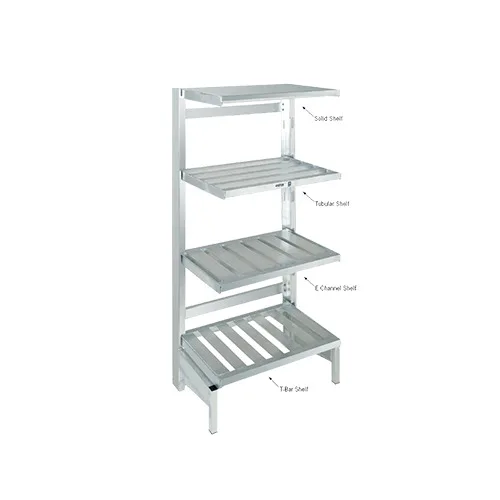 Channel CSURC Cantilever Shelving Upright, 72"H, Aluminum, Stationary, 24lbs
