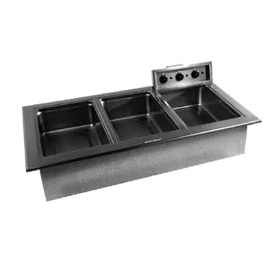 Delfield N8731-D Drop-In Hot Food Well Unit, Electric, Individual Pans