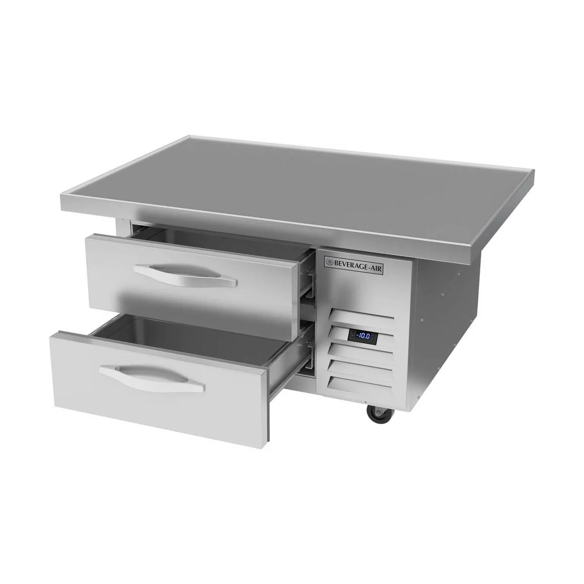 Beverage Air WTFCS36HC-48 48" 2 Drawers Worktop Cook Stand Freezer w/ Marine Edge