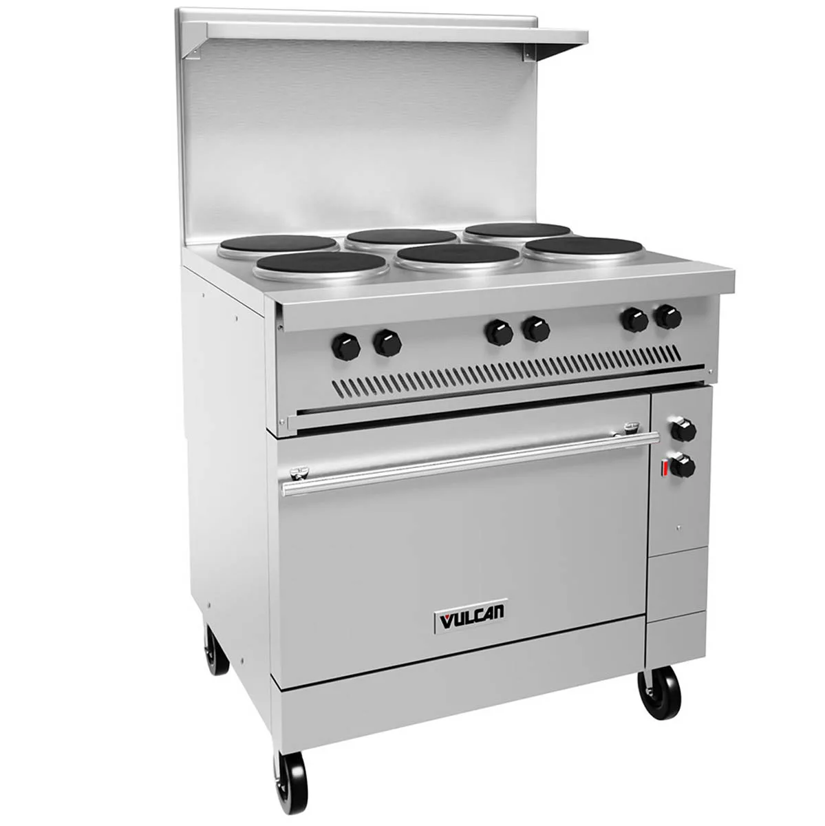 Vulcan EV36S-6FP240 Restaurant Range, Electric, 36", (6) 2.0 Kw French Hotplates