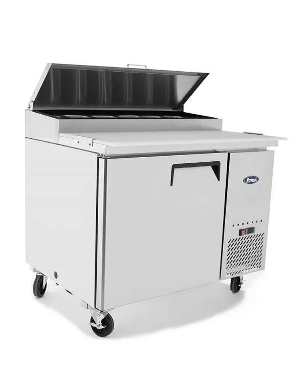 Atosa USA MPF8201GR 44" One Section Refrigerated Pizza Prep Table, 9.7 cu. ft.