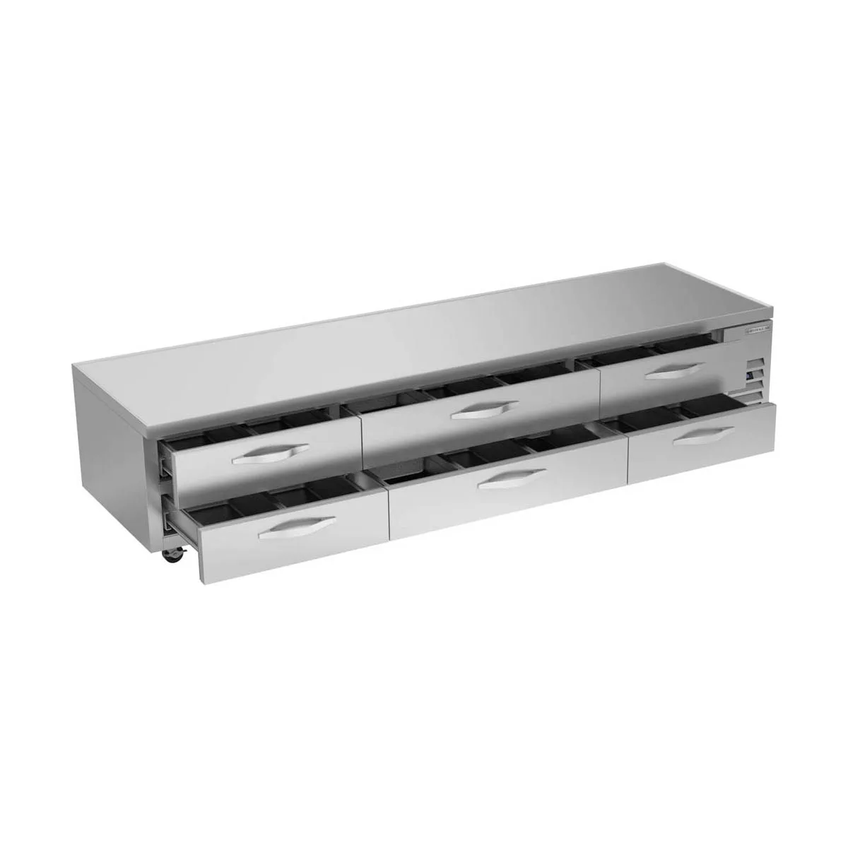 Beverage-Air WTRCS112HC 112" 6 Drawers Worktop Cook Stand Refrigerator w/ Marine Edge, 24 cu. ft.