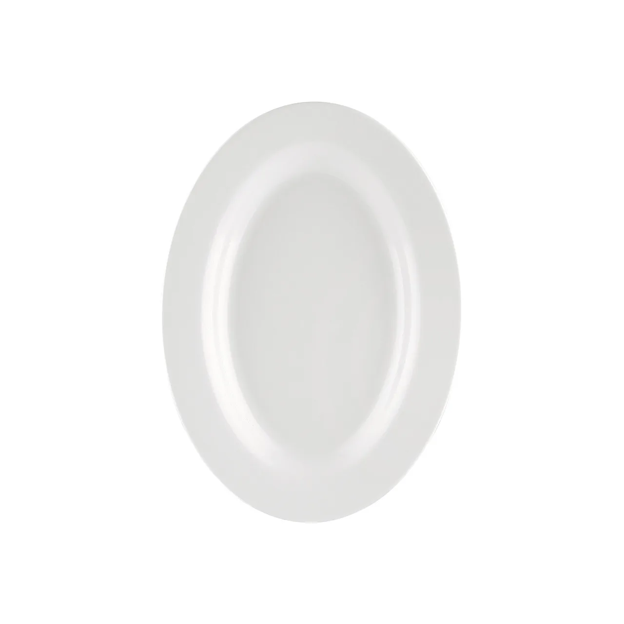 CAC China MLRN-13 Oval Platter, 11½" L x 8¼" W, White Melamine, Dishwasher Safe - 1 Dozen