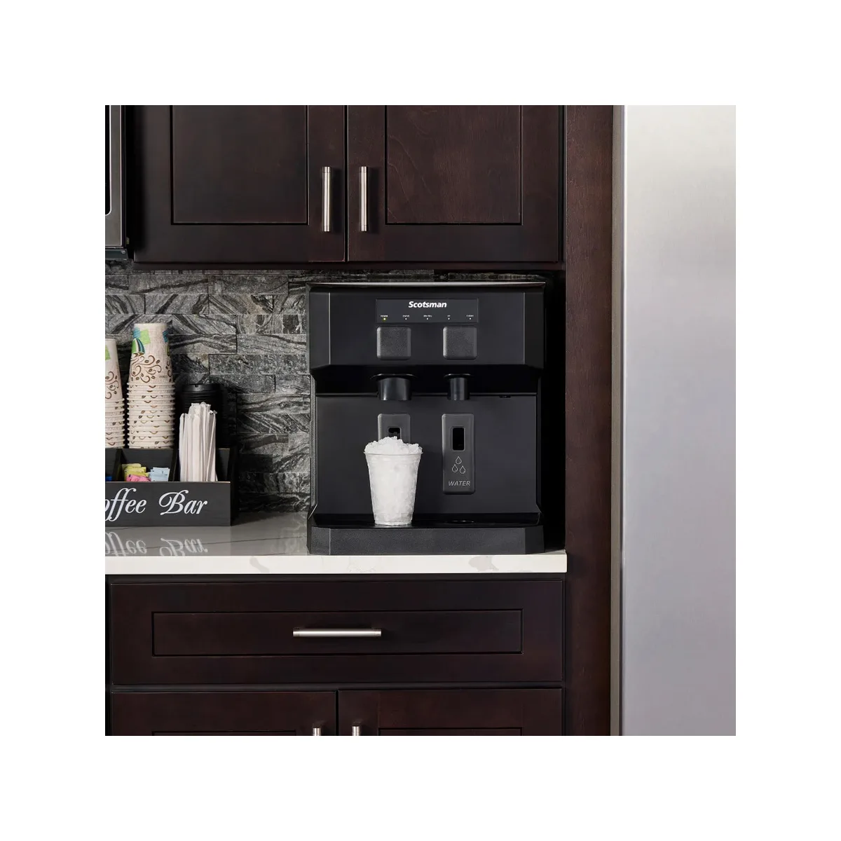 Scotsman HID207AX-1 16" Countertop Nugget 196 lb Ice & Water Dispenser, Air Cooled, 7 lb Bin