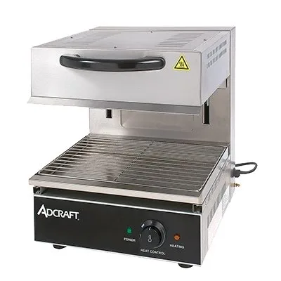 Adcraft SAL-2800W 17” Electric Salamander Broiler w/ Infinite Control Dials, 2800W