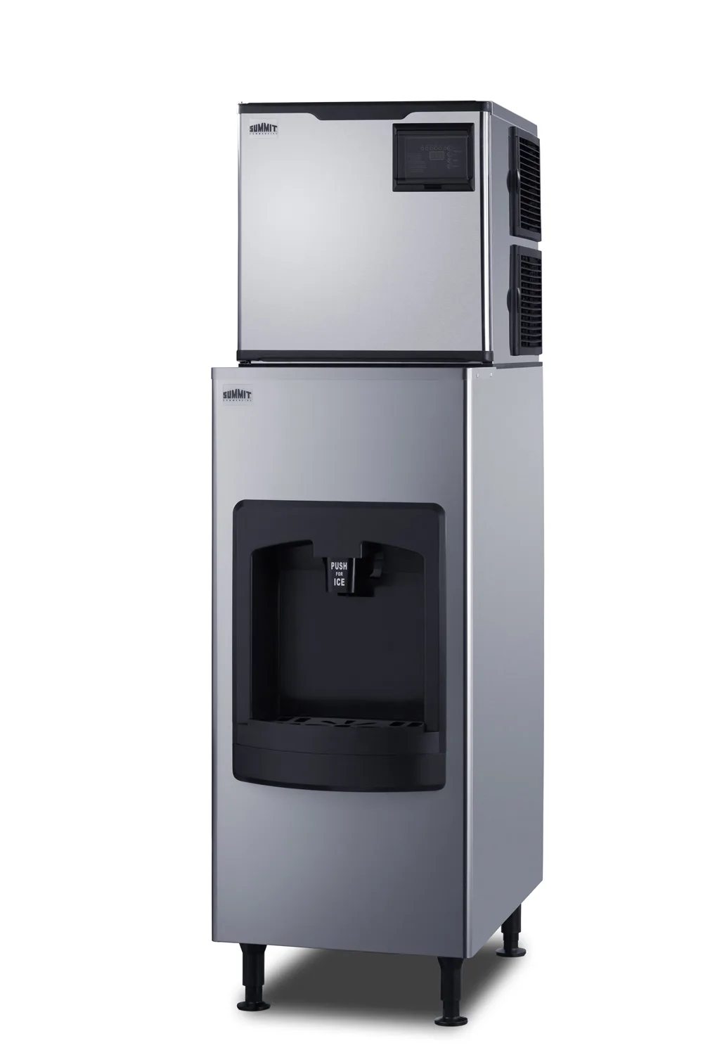 Summit BIM350KDISP Ice Maker, 23" Wide, 350 lb Output, 130 lb Bin, ENERGY STAR, 115V, Ice Control