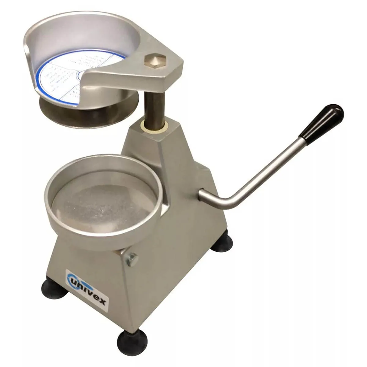 Univex 1406 6" PattyPress Burger Mold – 6" Press, 16oz Capacity, Aluminum Body, Stainless Steel Bowl