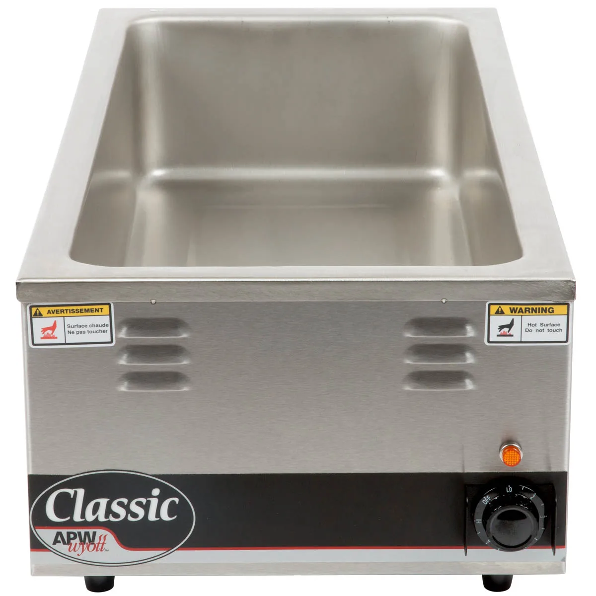 APW Wyott W-43VI Countertop Food Pan Warmer, 2 qt. Capacity