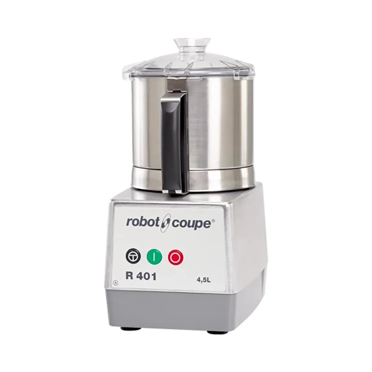Robot Coupe R401B Commercial Food Processor, 4.5L Stainless Steel Bowl with Handle, 1.5 HP, 1725 RPM
