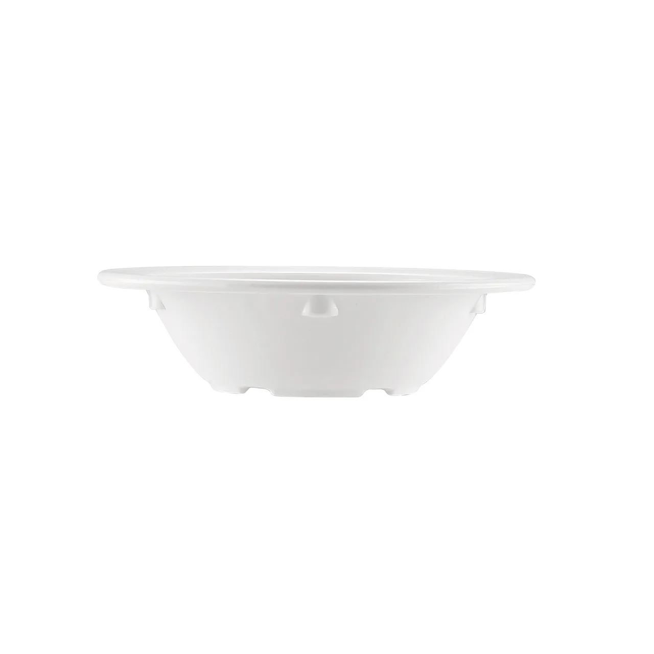 CAC China MLNC-11 Maxwell Fruit Dish, 5 oz (4‑3/4" Dia.), White Melamine, Dishwasher Safe - 1 Dozen