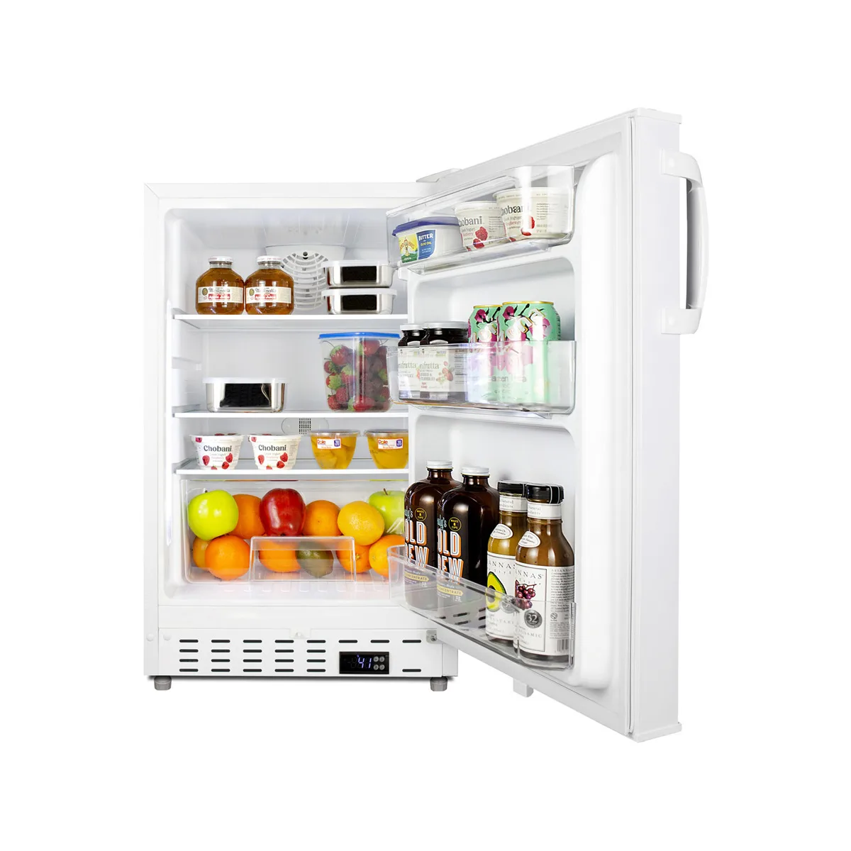 Summit ALR46W 20" Built-in or Freestanding Undercounter Refrigerator in White, ADA compliant, 3.5 cu. ft.