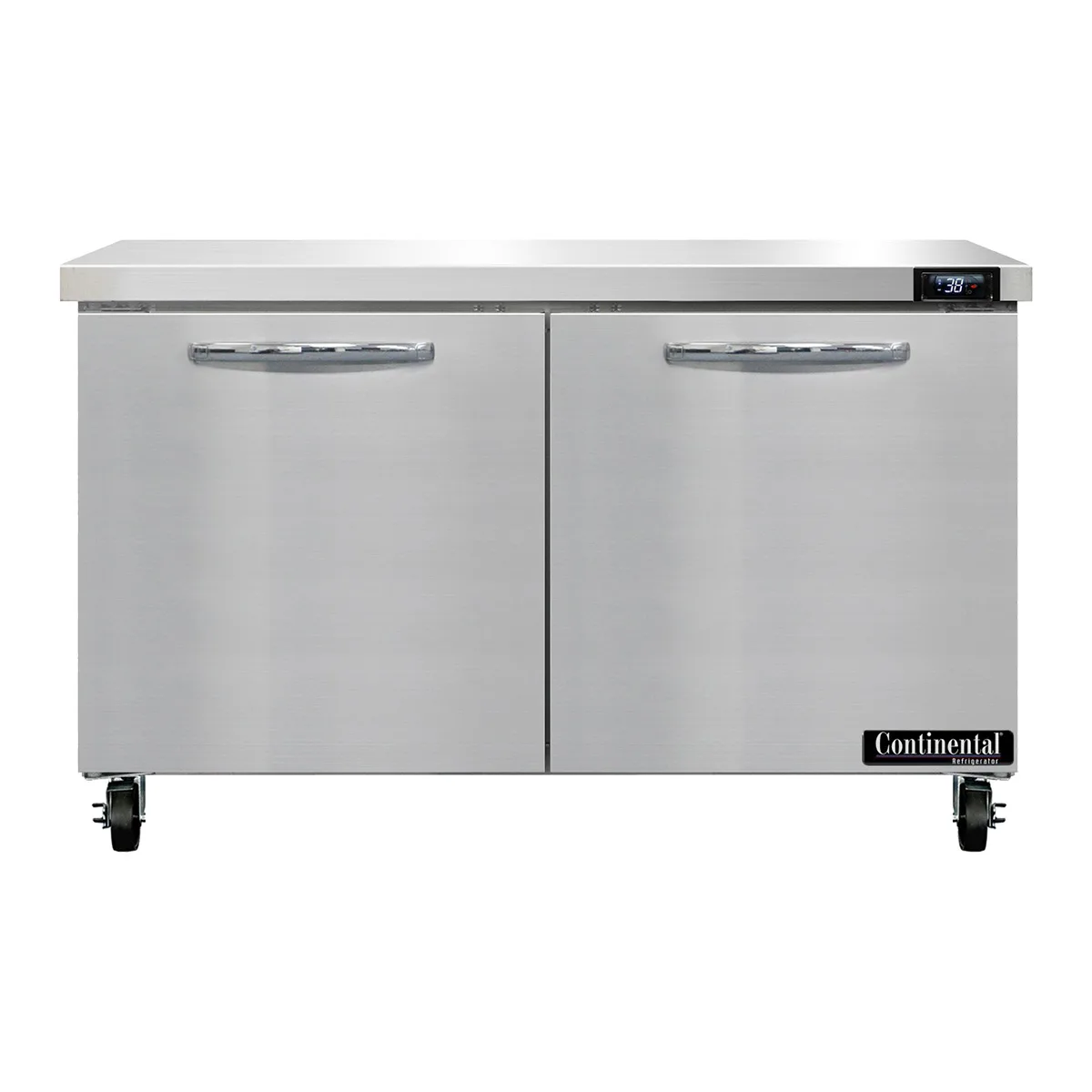 Continental Refrigerator SW48N 48" 2-Section WorkTop Refrigerator w/ 2 Doors, 13.4 cu. ft..