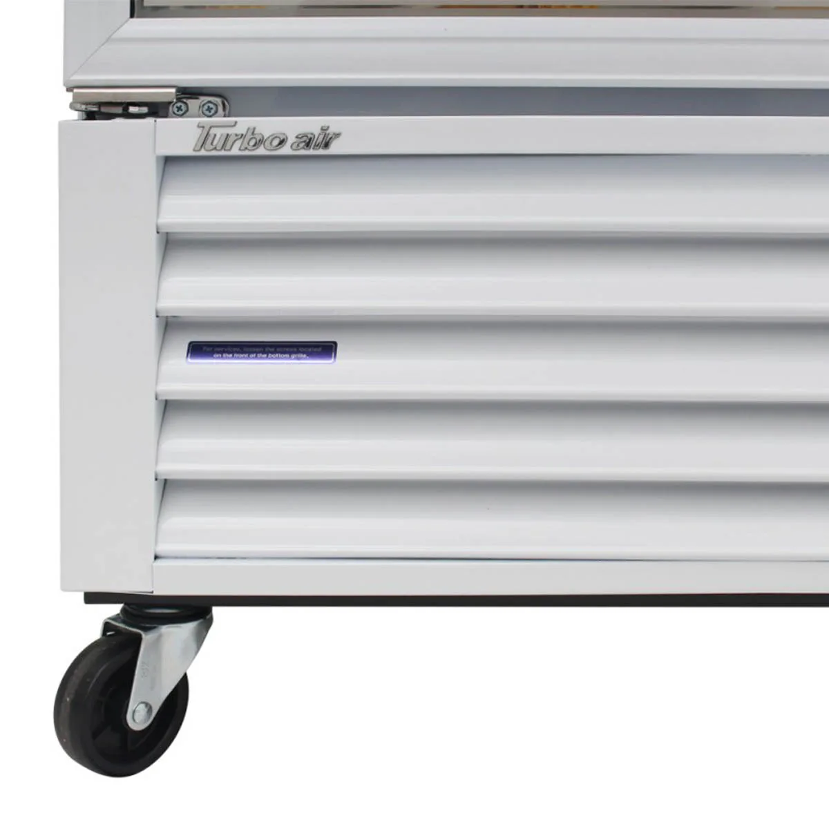 Turbo Air TGF-72FB-N 81" 3 Glass Door Freezer Merchandiser, White or Black, 58.45 cu. ft.