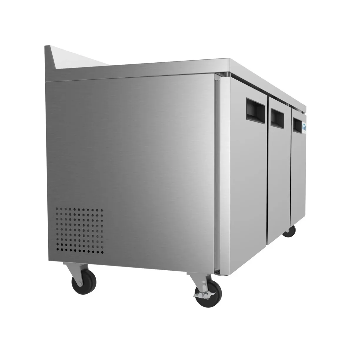 Koolmore RWT-3D-16C 71" 3-Section Worktop Refrigerator w/ 3 Doors, 16.9 cu. ft.