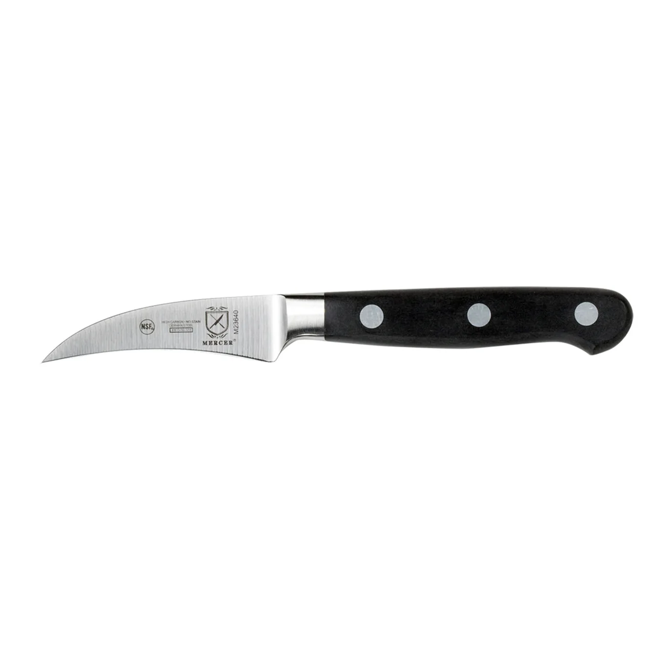Mercer M23640 Renaissance Paring Knife, 2.5" Forged Carbon Steel Blade, Delrin Handle, Turné, NSF