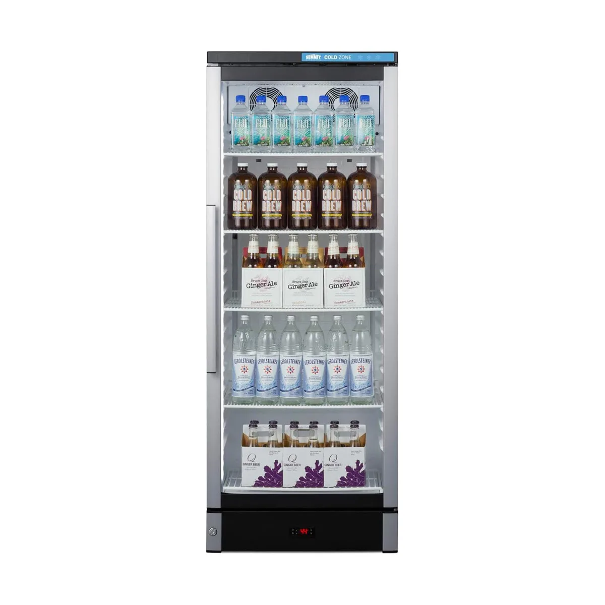 Summit SCR1154 23" Slim Merchandiser Refrigerator w/ Right Hinged Glass Door, 9.9 cu. ft.