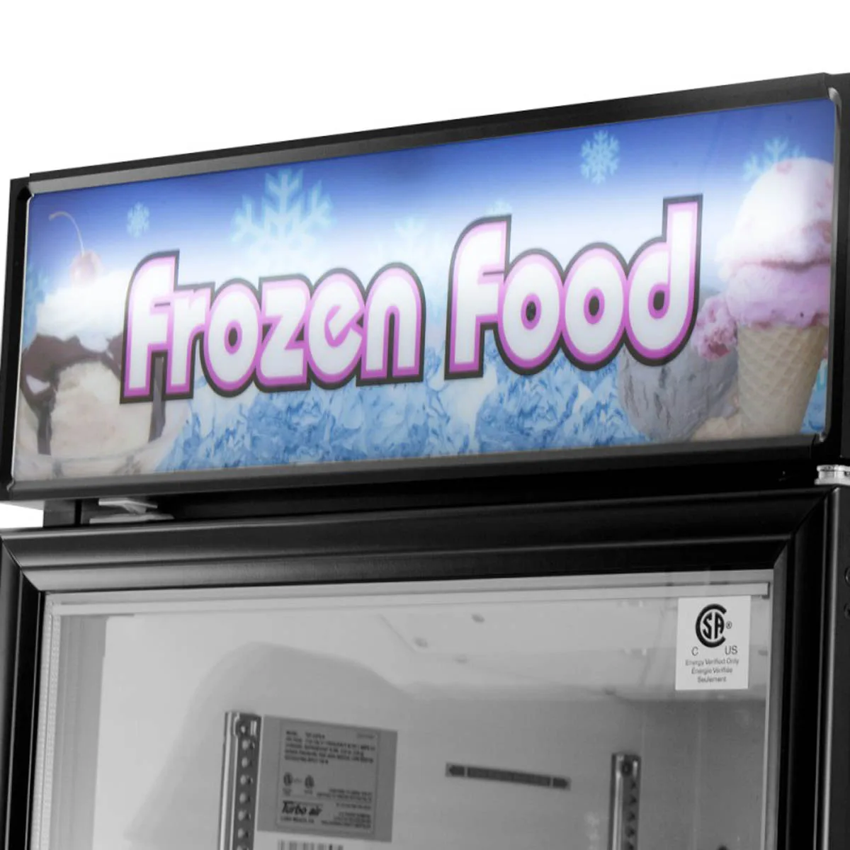 Turbo Air TGF-23F(B)-N 27" 1 Glass Door Freezer Merchandiser, White or Black, 17.7 cu. ft.