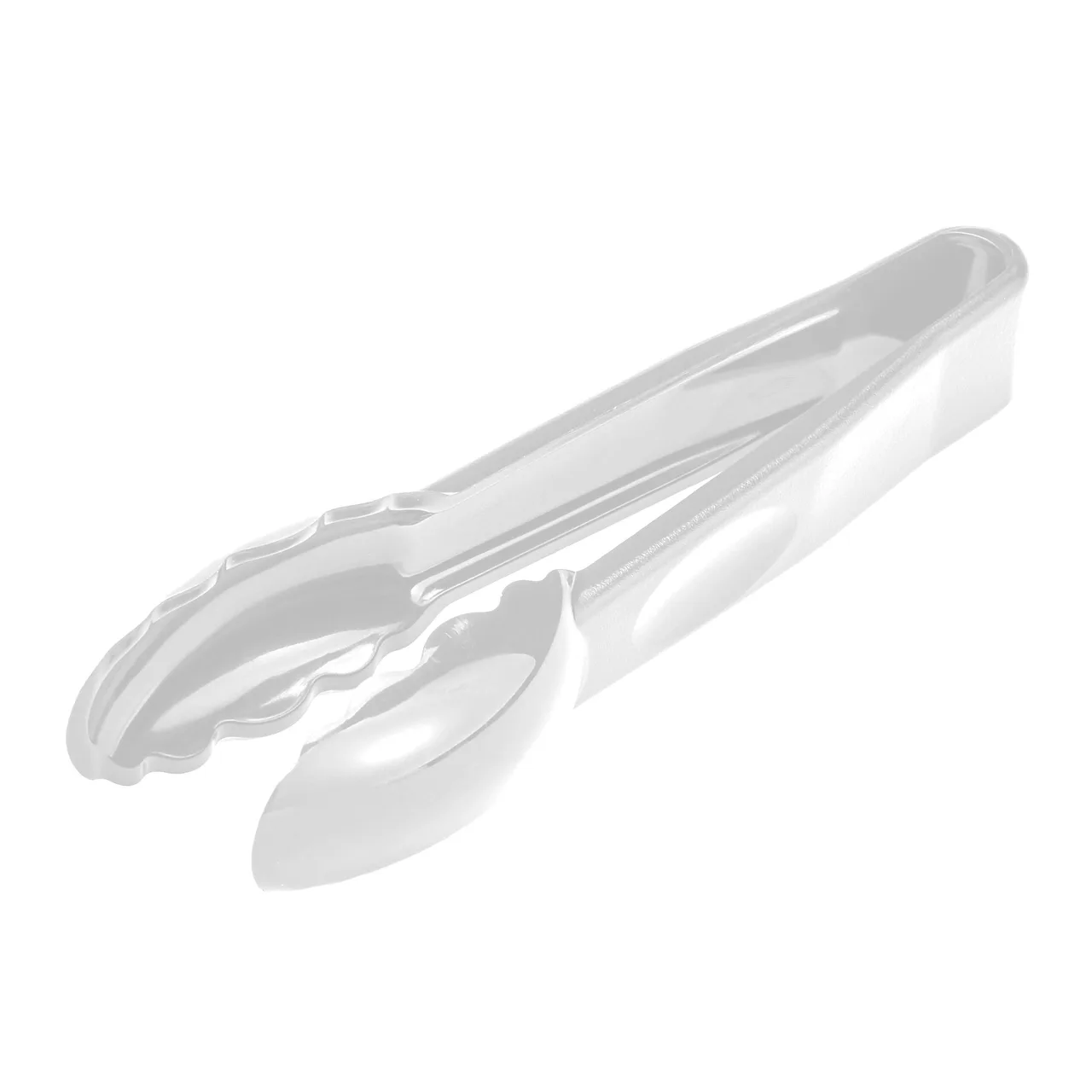 Cambro 6TGS148 - 6" White Plastic Serving Tongs, Heat‑Resistant -40°F to 212°F, Dishwasher Safe