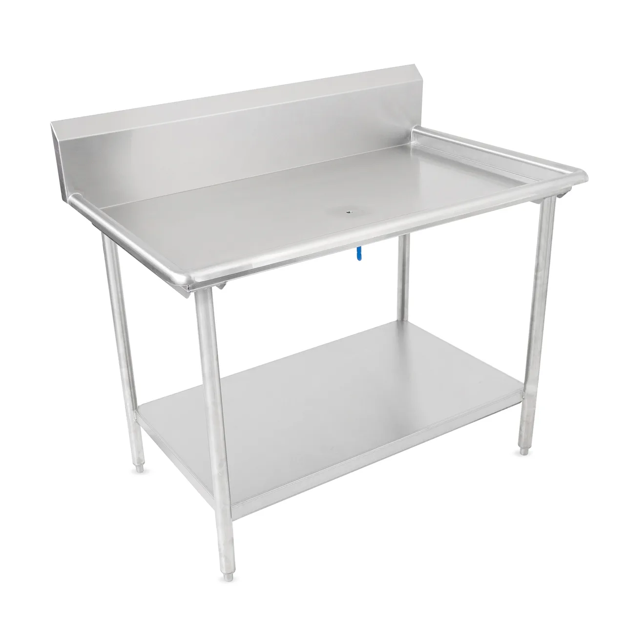 John Boos DST6R10-3061SSW-X 60" Dishtable Sorting Table w/ 2-1/4" Rolled Edge, 10" Backsplash