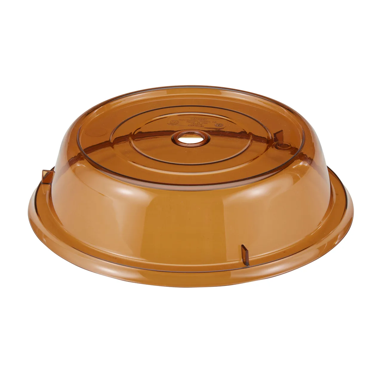 Cambro 1013CW153 Camcover Plate Cover – Amber Plastic, 10‑13/16" Dia, Fits Heated Carts 210°F