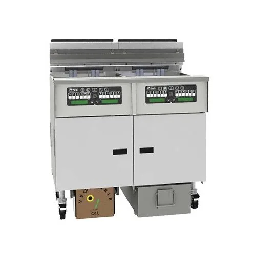 Pitco SELV184X-C/FD Full Pot Floor Model Electric Fryer w/ 40-lb., Computer Controls, Built-In Filtration